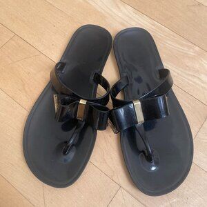 Michael Kors Women's black sandals sz 7 jelly bow